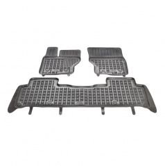 Gummi-Fußmatten, Land Rover Discovery V, 2017+, 7-Sitzer (3. Platz gefaltet). Beratung)