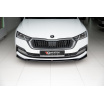 Spoiler unter der vorderen Stoßstange ver.2 für Škoda Octavia Mk4, Maxton Design (ABS-Kunststoff ohne Oberflächenbehandlung)