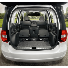 Edelstahl polierte Kofferraumkantenabdeckung für den Innenraum Skoda Yeti 2010-13 (vor dem Facelift)