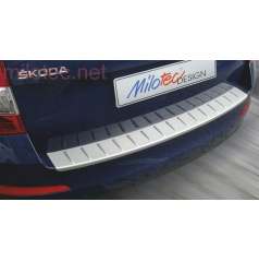 Fünfte Türschwelle mit Vorsprüngen, Silber matt, Škoda Octavia III. Kombi-Facelift, 2017+