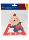 Originalaufkleber „Kind im Auto“ mit Logo des FC Barcelona