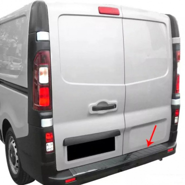 Rostfreie schwarze Ladekantenabdeckung Omtec Talento 2016+, Vivaro 2014-19, Trafic 2014+ Rostfreie schwarze Ladekantenabdeckung Omtec Talento 2016+, Vivaro 2014-19, Trafic 2014+