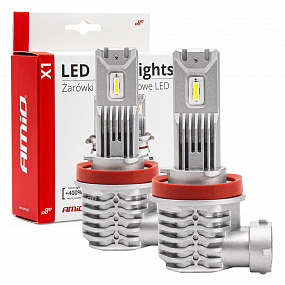 LED-Hauptscheinwerferlampen H8/H9/H11/H16 X1 Serie AMiO