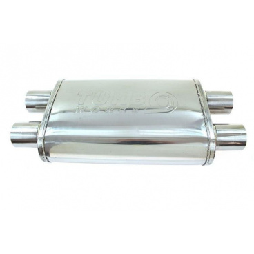 Mittelschalldämpfer 76mm TurboWorks LT 304SS 355mm