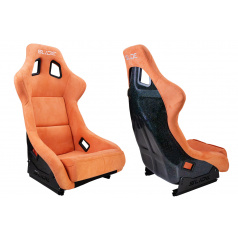 Sportstuhl SLIDE KS2 Premium Dunkelorange Velours & Moonlight Glitter