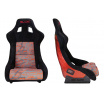 Sportstuhl SLIDE KS2 Premium Schwarz Personal Words Velours & Roter Glitzer