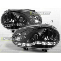 VW GOLF IV 1997–03 FRONT CLEAR LIGHTS DAYLIGHT LED BLACKVehicle Parts & Accessories, Car Parts, External Lights & Indicators!
