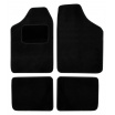Teppiche Textil UNI-Größe2., 4 Stück schwarz
