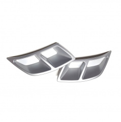 Spoiler des Heckdiffusors – Auspuffattrappen Turbo-Design Leuchtendes Weiß – Škoda Kodiaq