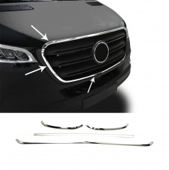 Edelstahl-Frontschürzenleisten Mercedes Sprinter W907 2018+