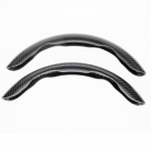 Lenkradseitenabdeckungen 36-38 cm schwarz Carbon