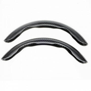 Lenkradseitenabdeckungen 36-38 cm schwarz Carbon
