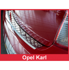 Edelstahlabdeckung - Schwellenschutz für die hintere Stoßstange Opel Karl 2015+