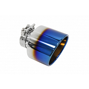Edelstahl, braun lackiert (Einlass 63–70 mm, Auslass 127 mm)