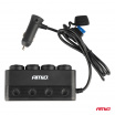 Vierfach-Steckdosenleiste PD30W QC3.0 12/24V max 216W AMIO-04175