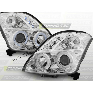 KLARES VORDERE LICHT ANGEL EYES CHROM FÜR SUZUKI SWIFT 2005-10