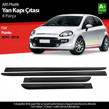 Fiat Punto 2010-17 Kunststoff-Seitentürschutzleisten