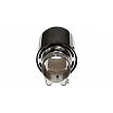 Endstück des Schalldämpfers 101mm Eingang 63mm Carbon Gloss