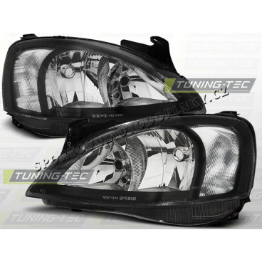 OPEL CORSA C 2000-06 FRONTKLARLEUCHTEN SCHWARZ OPEL CORSA C 2000-06 FRONTKLARLEUCHTEN SCHWARZ