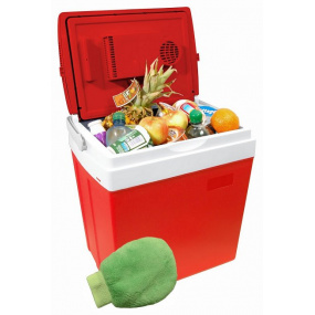 Kühlbox 30L rot 220/12V LED-Temperaturanzeige