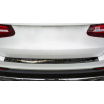 Edelstahlabdeckung - schwarzer Schwellenschutz für die hintere Stoßstange Mercedes GLC 2015+