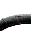 Schwarzer Lederlenkradbezug 37-39