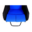 Sporthartschale A1 RACING GTR schwarz/blauer Velours