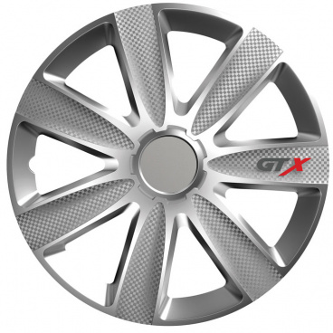 Radkappen GTX CARBON silber 14-16" (je 1 Stück)