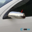Edelstahl-Spiegelabdeckungen Omtec 2 Stück Škoda Fabia I 2000-2007, Octavia I, II 2000-13