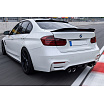 Auspuffblende aus Edelstahl 89 mm mit Carbonimitat