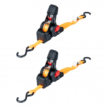 Spannbänder mit Ratsche 100/200kg 18mm 2m S-TYPE AMiO-03323 Spannbänder mit Ratsche 100/200kg 18mm 2m S-TYPE AMiO-03323
