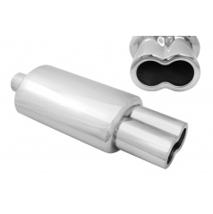 Endschalldämpfer 87x140mm Eingang 63,5mm