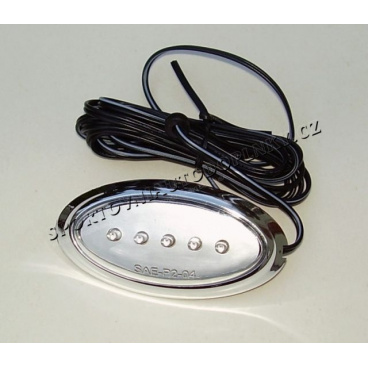 7 LED-Blinker orange mit Kleber 7,5x4 cm