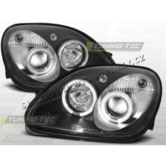 MERCEDES SLK R170 1996–04 FRONT CLEAR LIGHTS ANGEL EYES BLACKVehicle Parts & Accessories, Car Parts, External Lights & Indicators!