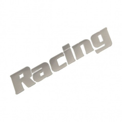 Großes selbstklebendes RACING METAL-Emblem