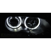 BMW E46 04.1999-03.2003 Coupé/Cabrio Angel Eyes LED-Frontscheinwerfer in Schwarz, klar
