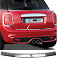 Polierte Edelstahl-Abdeckung der oberen Kante der hinteren Stoßstange Mini Cooper F56, F60 2014–2023