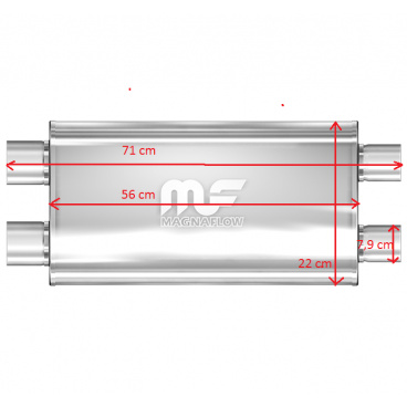 Sportauspuff Magnaflow Performance 2xdual 79 mm Sportauspuff Magnaflow Performance 2xdual 79 mm