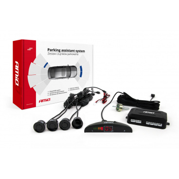 Parkassistent LED 4-Sensoren, schwarz