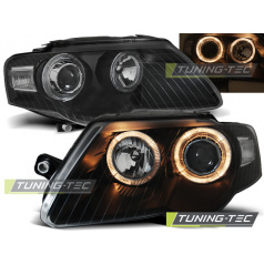 VW Passat B6 3C 03.2005-10 Angel Eyes schwarze klare Vorderlichter