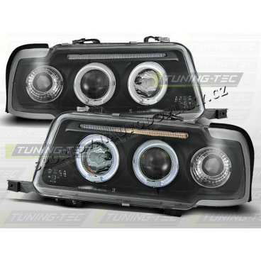 AUDI 80 B4 1991-96 FRONT-KLARLEUCHTEN ANGEL EYES SCHWARZ