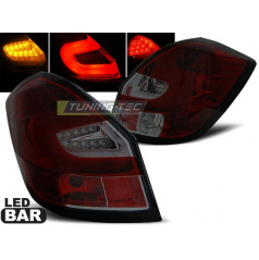 Skoda Fabia 2 2007-06.14 Rückleuchten rot getönte LED BAR