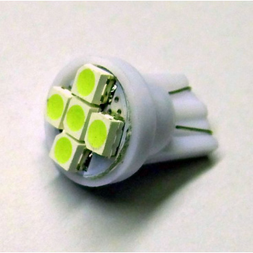 Glühbirne 5 SMD LED T10 12V 5W - Farbe weiß - 1 Stk