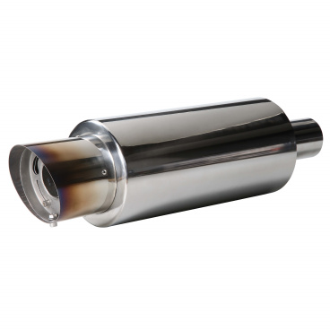 Sport-Universal-Edelstahlauspuff mit Schalldämpfer (100 mm Spitze)