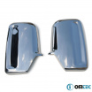 Edelstahl-Spiegelabdeckungen Omtec VW Crafter, MB Sprinter 2006-18
