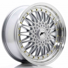 JR Wheels JR9 18x8 ET40 5x112/114 Silber mit poliertem Rand