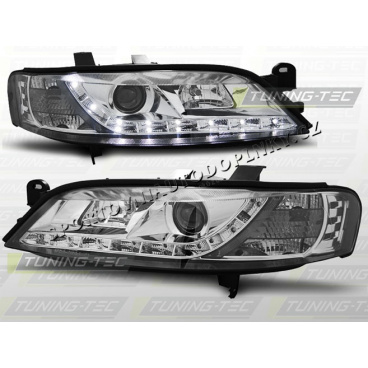 OPEL VECTRA B 1995-98 FRONTKLARLEUCHTEN TAGESLICHT LED CHROM OPEL VECTRA B 1995-98 FRONTKLARLEUCHTEN TAGESLICHT LED CHROM