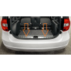 Edelstahl-Bodenabdeckung der Ladekante im Kofferraum des Škoda Kodiaq 2017+
