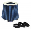 Konischer Luftfilter Blau + 3 Adapter