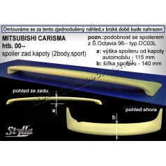 MITSUBISHI CARISMA HTB (00+) Heckspoiler. Hauben (EU-Homologation)